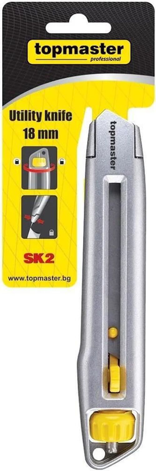 купить Ручной инструмент Topmaster TM-370110 нож с лезвием из стали SK2 18x160мм в Кишинёве 
