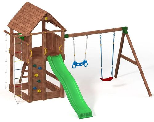 cumpără Teren de joacă Fungoo FORTRESS Move+ teak painted în Chișinău 