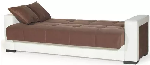 купить Диван Trendy Marmaris, extensibila cu lada de depozitare, 215x80x80cm, Maro/Alb в Кишинёве 
