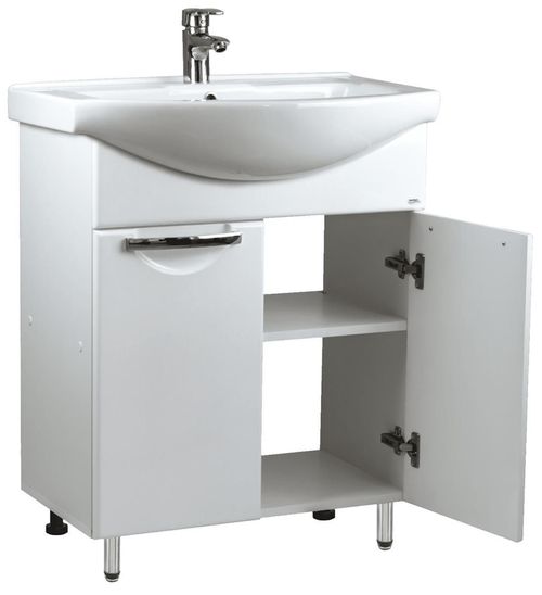 cumpără Dulap pentru lavoar Mashtab 11406 Delfin cu 2 usi 65cm Alb în Chișinău 