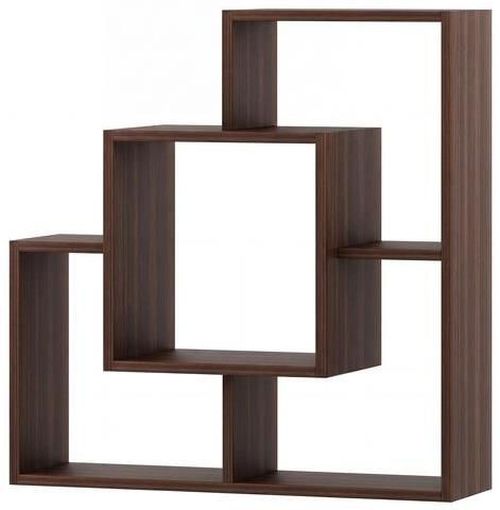 купить Полка декоративная Fabrik Home Tetris 10 (800x800x220) Орех темный в Кишинёве 
