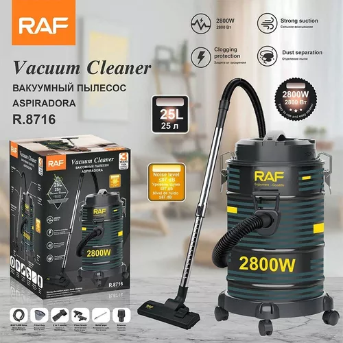 купить Промышленный пылесос Raf R.8716, Industrial Vacuum Cleaner, 2800W, Black в Кишинёве 
