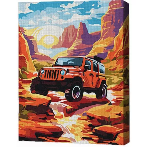 cumpără Tablou pe numere BrushMe RMG0037FC 30x40сm (fără cutie) Expediție off-road în Chișinău 