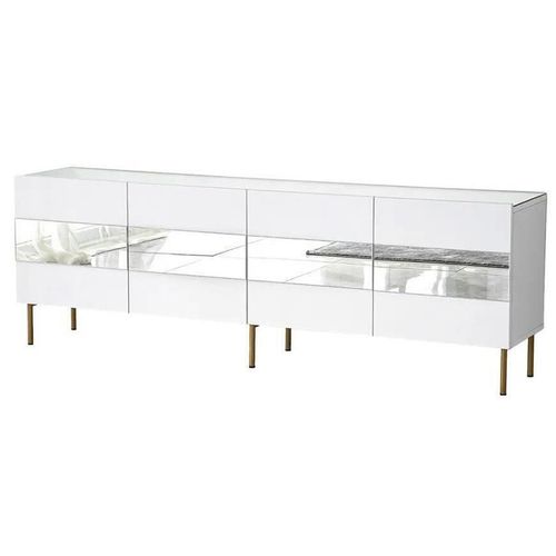 cumpără Comodă TV Trendy Leon, alb, auriu în Chișinău 