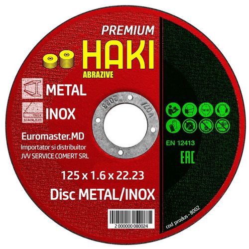 cumpără Disc de tăiere Haki 8002 по металлу Premium 125x1.6 în Chișinău 
