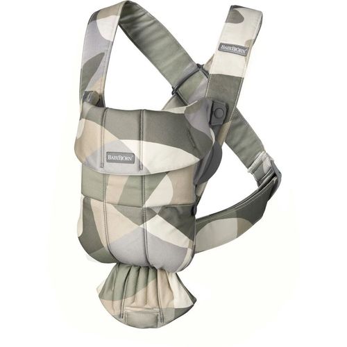 Marsupiu anatomic BabyBjorn Mini Khaki/Green cu pozitii multiple de purtare 