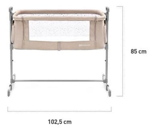 cumpără Pătuț KinderKraft KLNEUP02LGRF000 Neste Up2 Light Grey în Chișinău 