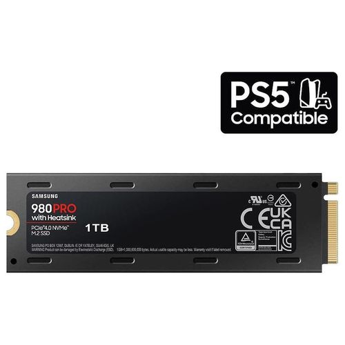 купить Внутрений высокоскоростной накопитель 1TB SSD PCIe 4.0 x4 NVMe 2.0 M.2 Type 2280 Samsung 990 PRO w/ Heatsink MZ-V9P1T0CW, Read 7450MB/s, Write 6900MB/s (solid state drive intern SSD/внутрений высокоскоростной накопитель SSD) в Кишинёве 
