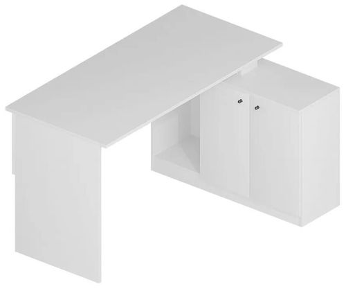 cumpără Masă de birou Trendy Basak, Alb, 130x74x60cm în Chișinău 