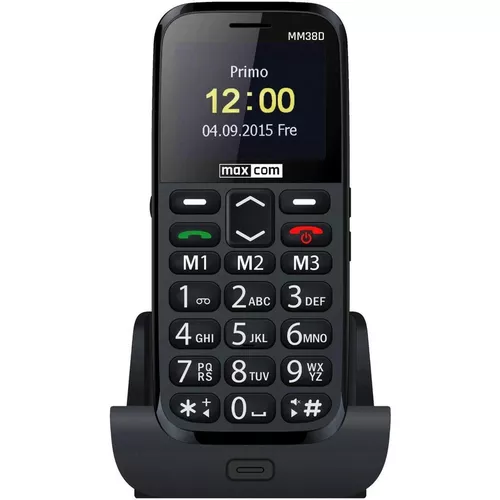 купить Телефон мобильный Max Com MM 38D, Black в Кишинёве 