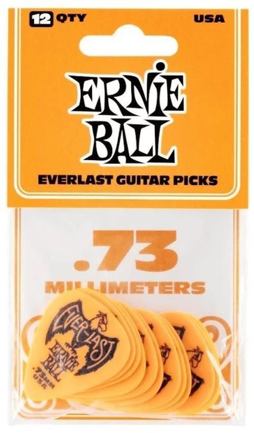 cumpără Accesoriu p/u instrumente muzicale Ernie Ball Everlast Pick Orange 0.73 mm 12 Pack - Pene pentru Chitară în Chișinău 
