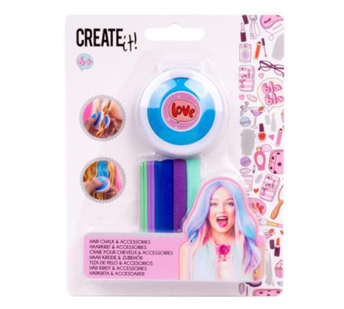 cumpără Set de creație Create it! 84517 Cretă colorată pentru păr cu accesorii (în asort.) în Chișinău 