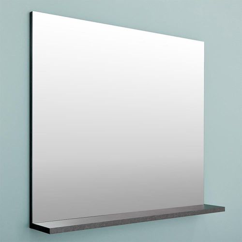 купить Зеркало для ванной Bayro Vega 800x700 бетон чикаго тёмный в Кишинёве 