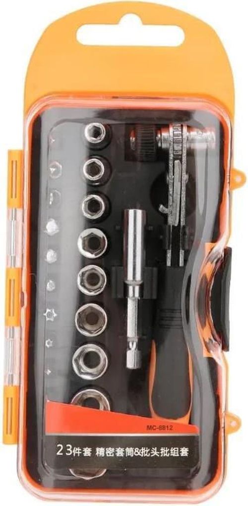 купить Набор ручных инструментов Hoteche 250923 Набор торцевых насадок и бит 23 шт ¼" в Кишинёве 