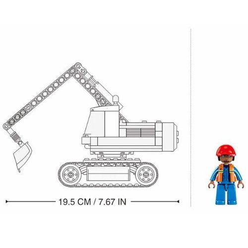 купить Конструктор Sluban B1196 Excavator mic E6, 138elem в Кишинёве 