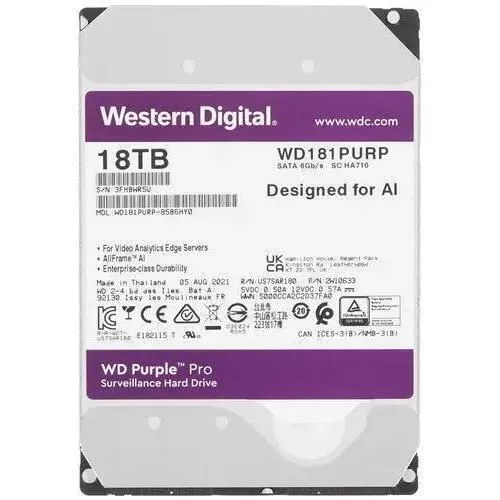 купить Жесткий диск HDD внутренний Western Digital WD181PURP в Кишинёве 
