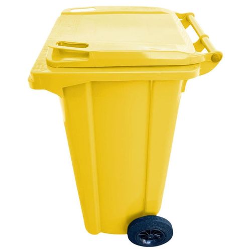 купить Урна для мусора Uniplast 37191 Cos pentru transportarea deseurilor 120L pe roti (galben) HE в Кишинёве 