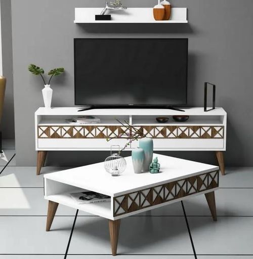 купить Стенка Trendy Linie белая (комплект мебели для столовой) (GTR001247) в Кишинёве 