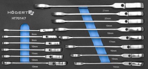 купить Система хранения инструментов Hoegert HT7G049-338 Тележка инструментальная 7 ящиков, 338 предмета в Кишинёве 