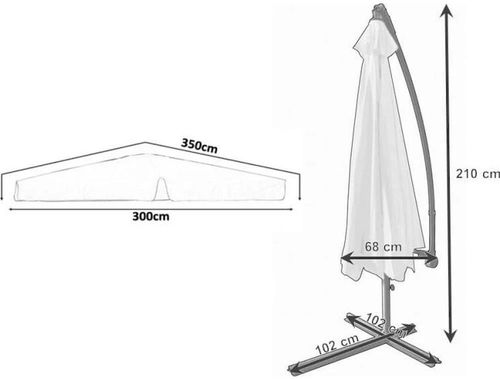 cumpără Umbrelă de gradină GardenLine GAO2859 Green în Chișinău 