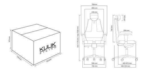 купить Офисное кресло Kulik System Nano Cobalt Antara в Кишинёве 