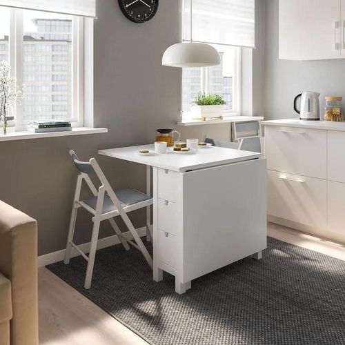 купить Стул Ikea Terje White/Книса Grey в Кишинёве 