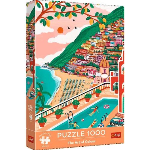 купить Пазл Trefl 10895 Puzzle 1000 Premium Plus. Positano, Italy в Кишинёве 