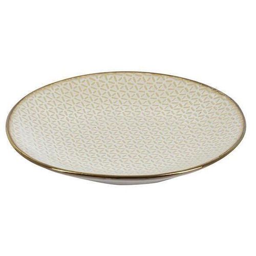 cumpără Farfurie Promstore 47381 Тарелка десертная 20cm Metallic Glazed Rim, керамика în Chișinău 