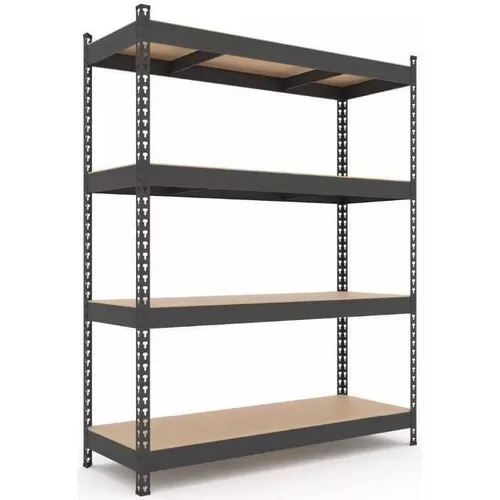 купить Cтеллаж складской Nex Home Raft metalic Titan 1800x1200x400 mm, 4 nivele PAL, antracit в Кишинёве 