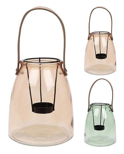 купить Свеча H&S 37001 Sfesnic din sticla cu maner si suport lumanare 13x15сm (in sortiment) в Кишинёве 