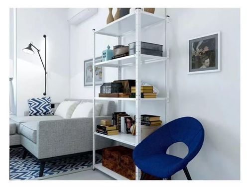 cumpără Raft de depozitare Nex Home Raft metalic Elegant 1840x950x440 mm, 5 rafturi metal, white în Chișinău 