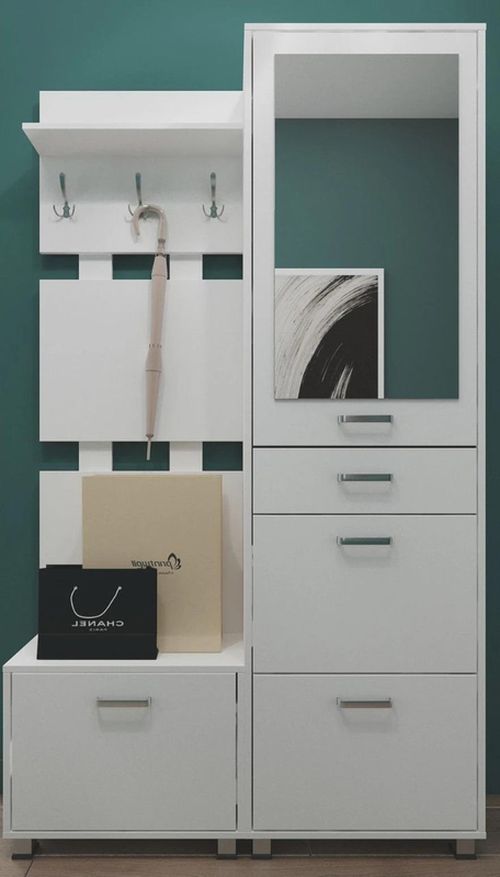 купить Мебель для прихожей Fabrik Home Milana 1200 белый ясень в Кишинёве 