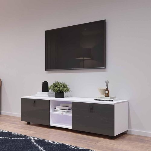 купить Тумба напольная для TV Mobildor-Lux ZEN (180x35x38H cm) PAL 8681, MDF SL-09 в Кишинёве 