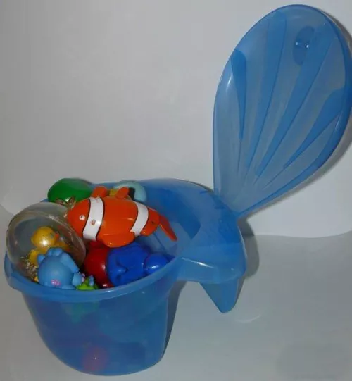 купить Аксессуар для купания OK Baby 792-84 Контейнер для принадлежностей Corall white в Кишинёве 