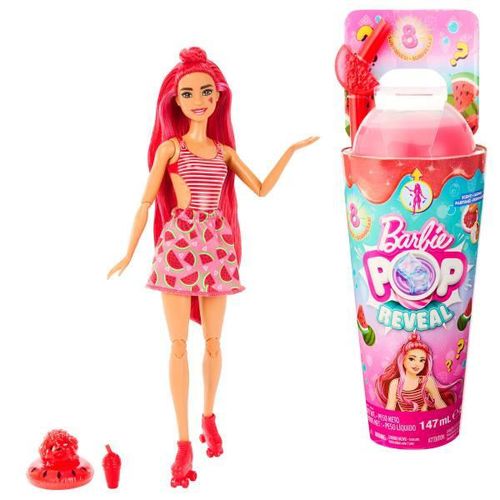 cumpără Păpușă Barbie HNW43 Pop Reveal Smoothie cu pepene verde, Fruit Series în Chișinău 