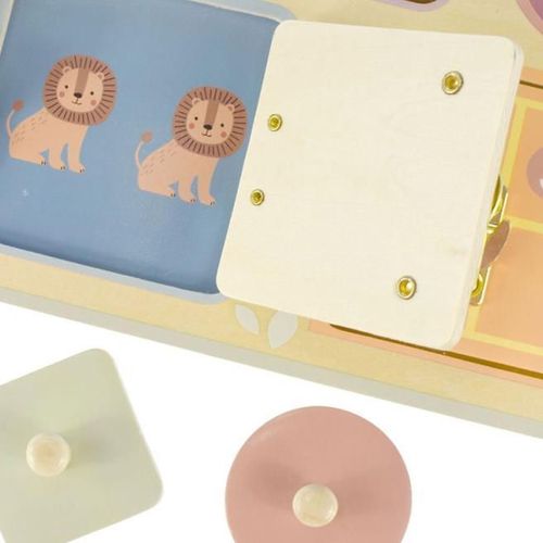 купить Развивающая доска Tooky Toy TJ473N Busyboard Doors and Gears, 60621 в Кишинёве 