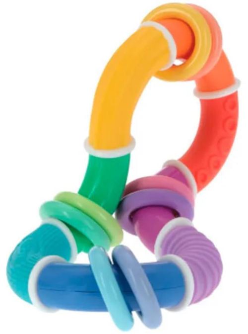 cumpără Iinel dentiție Nuby NV06029 Twist&Rattle Teether Toy with Rings (6m+) în Chișinău 