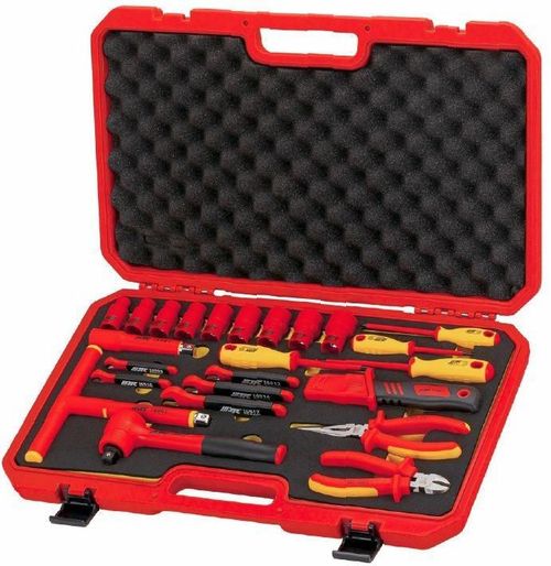 cumpără Set de unelte de mână JTC JTC-I018 Набор инструмента и головок торцевых изолированных до 1000V 1/2", 24 предмета în Chișinău 