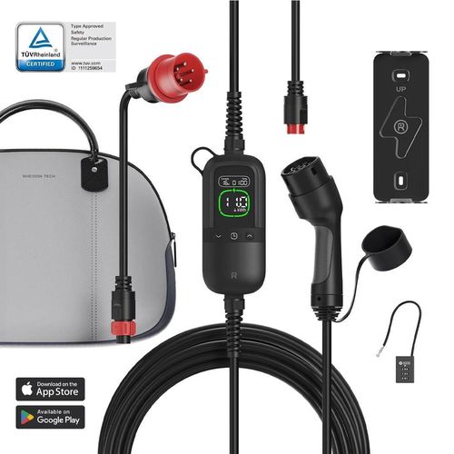 cumpără Stație de încărcare Rheidon Tech PC200-Pro-11K Încărcător portabil p/u mașini electrice Type 2, 11 kW, 16A, 400V (Trifazat) în Chișinău 