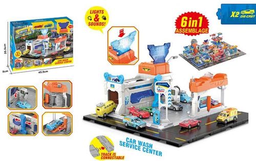 купить Игрушка Essa SK-6604 Spălătorie auto cu centru de service в Кишинёве 