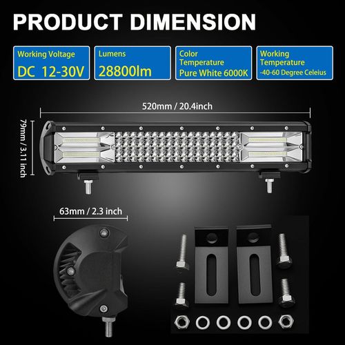 купить Автомобильная лампа miscellaneous G17-271, Противотуманка LED 1шт 288W в Кишинёве 