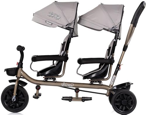 cumpără Bicicletă-cărucior Chipolino TRKHH0264LA Hip Hop Latte, трицикл д/близнецов în Chișinău 