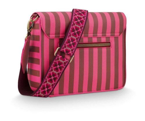 купить Сумка плечевая Pip Studio 51.273.414 Fenna Cross Body Bag Medium Stripe Pink 25x7x20cm Pink в Кишинёве 