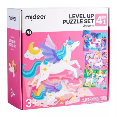 cumpără Puzzle Mideer CT1452 Puzzle Unicorn, 4 în 1 în Chișinău 