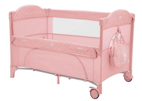 купить Манеж Kikka Boo 31003010113 Milky Way Pink 2023, pliabil cu 2 niveluri в Кишинёве 