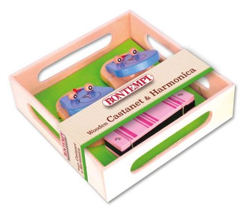 cumpără Jucărie muzicală Bontempi 610310 Деревянные кастаньеты и губная гармошка în Chișinău 