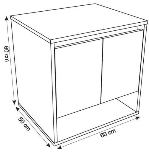 купить Шкаф под умывальник Montebella Set 11.01 600*500 ECLIPSE 455 Pantera в Кишинёве 