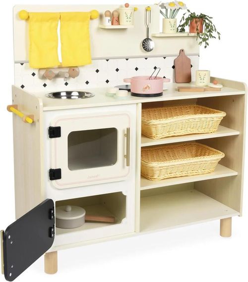 купить Игрушечная кухня и посуда Janod J06642 Bucatarie din lemn Grande Cuisine в Кишинёве 