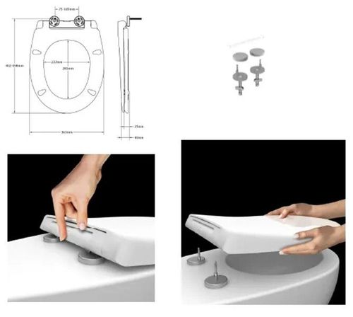 купить Сиденье для унитаза miscellaneous Duraplast BEMIS NOLA WHITE 2201BPBTF000 в Кишинёве 