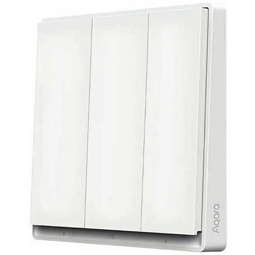 cumpără Întrerupător electric Aqara E1 - Întrerupător cu 3 butoane (cu neutru) cutie de perete pătrată, albă (ZNQGKG31LM) în Chișinău 